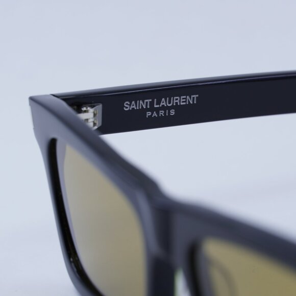 ?️ New Saint Laurent SL461 BETTY 008 Sunglasses - Black Frame, Yellow Lenses main image 8